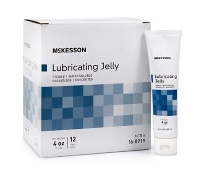 Lubricating Jelly, Sterile, 4oz/Tube, 12/Box