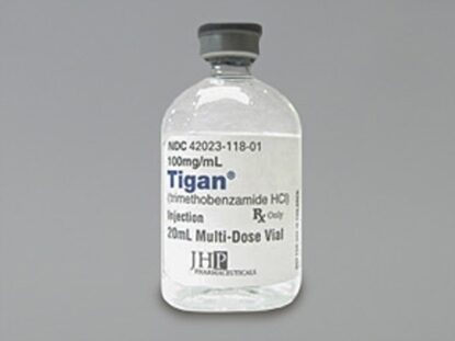 Tigan® (Trimethobenzamide hydrochloride), 100mg/mL, MDV, 20mL Vial