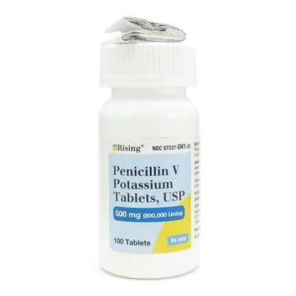Penicillin V Potassium, 500mg, 100 Tablets/Bottle