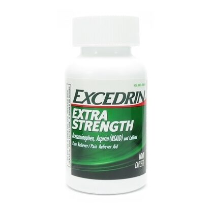 Excedrin® Extra Strength, 500mg, 100 Caplets/Bottle