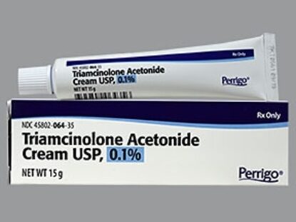 Triamcinolone Acetonide, 0.1%, Cream, 15gm Tube
