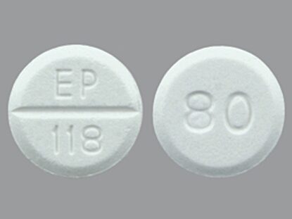 Furosemide, 80mg, 100 Tablets/Bottle