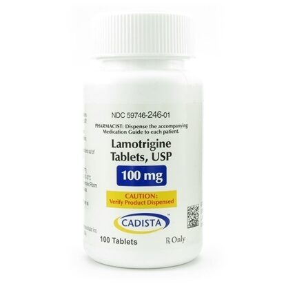 Lamotrigine  100mg  Tablets  100/Bottle   (Generic for Lamictal)