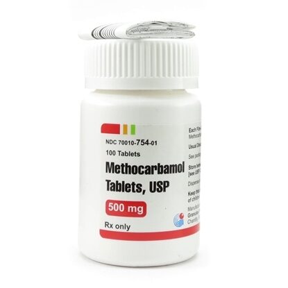 Methocarbamol, 500mg, 100 Tablets/Bottle