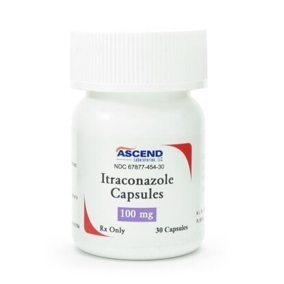 Itraconazole,  100mg,  Capsules,  30/Bottle