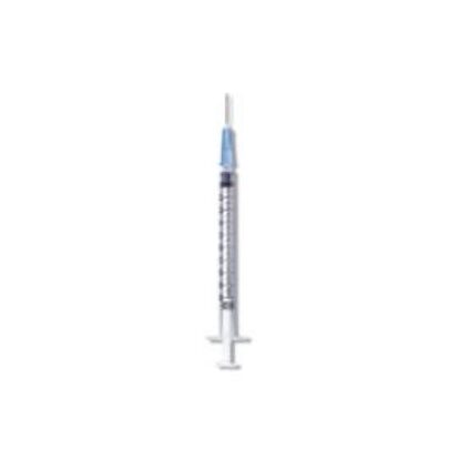1cc Tuberculin Syringe, 27G x 1/2", Exel®, Detachable Ndl, Luer Slip, 100/Box