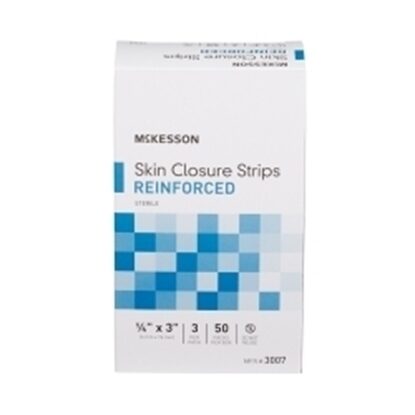Wound Closure Strips, White 1/4" x 3", 50x3 Strips/Box