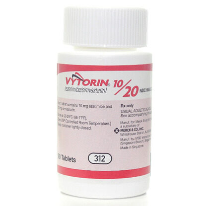 Vytorin®, 10/20mg, 90 Tablets/Bottle