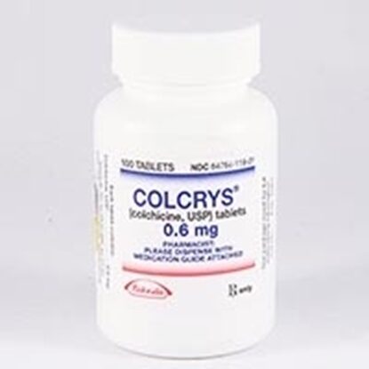 Colcrys  (Colchicine), 0.6mg,  30 Tablets/Bottle