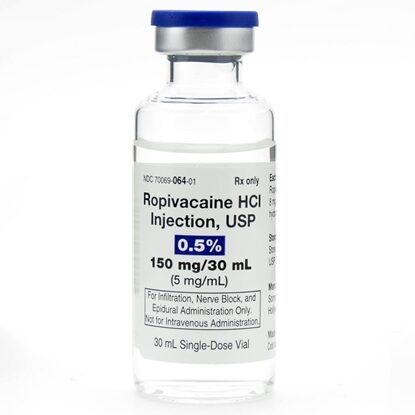 Ropivacaine HCL, 0.5% (5mg/mL), SDV 30mL