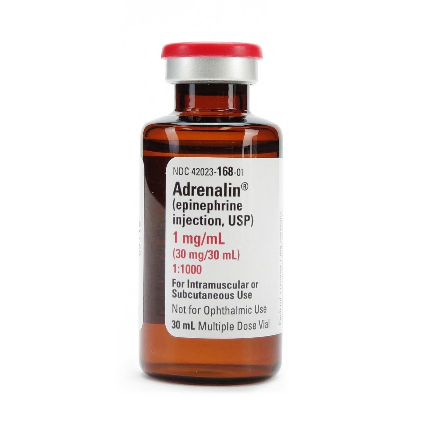 Adrenalin Chloride (Epinephrine), 1:1000, 1mg/mL MDV, 30mL | McGuff Medical  Products