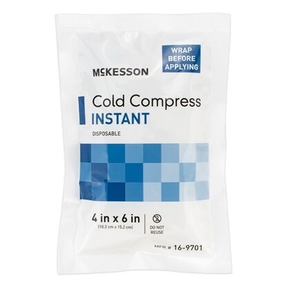 Cold Pack, Instant, 4'' x 6'', Single-Use, Each