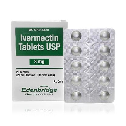 Ivermectin Tablets, 3mg, 20 Tablets/Box