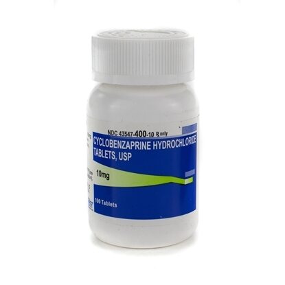 Cyclobenzaprine HCl, 10mg, 100 Tablets/Bottle