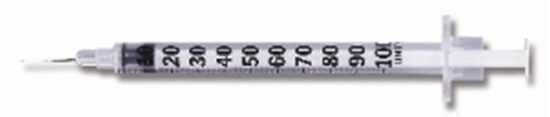 1cc Insulin Syringe 28G x 12 MicroFine BD MicroFine 100Box