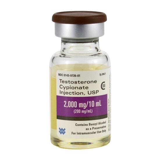 Testosterone Cypionate CIII 200mgmL MDV 10mL Vial