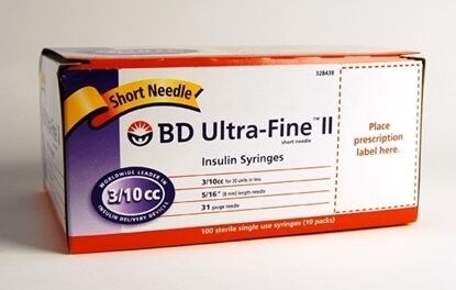 Insulin Syringe, Ultra-Fine, BD Ultra-Fine II™