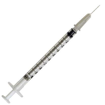 1cc Tuberculin Syringe, 27G x 1/2", BD™, BD PrecisionGlide™, 100/Box