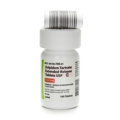 Zolpidem Tartrate  ER  (C-IV)  12.5mg  Tablets  100/Bottle